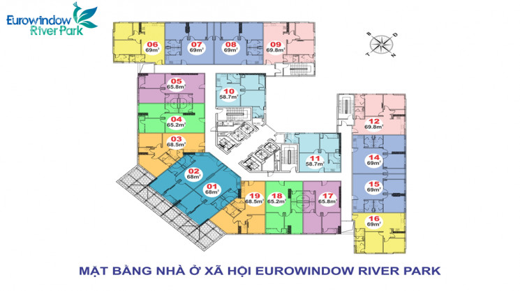 10 Căn Góc 69m2 Park 4 Eurowindow River Park, Chỉ Từ 1,368 Tỷ ở Ngay, Lh 0813 666 L L L 1