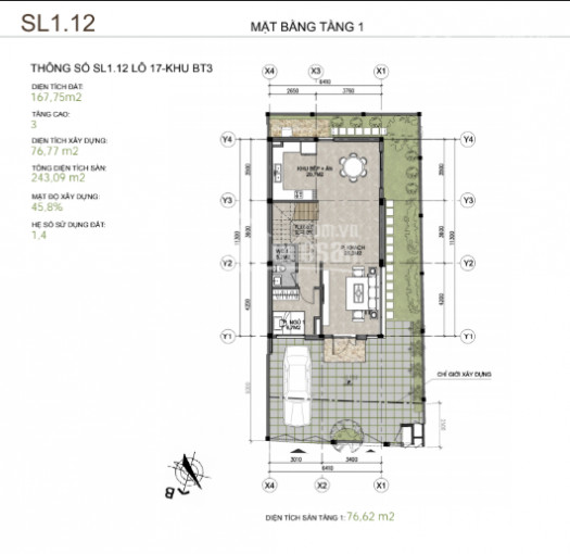 Biệt Thự Song Lập đất Vuông Diện Tích Nhỏ Nhất Dự án Hà đô Charm Villas170m2 Giá Chỉ 11ty 2