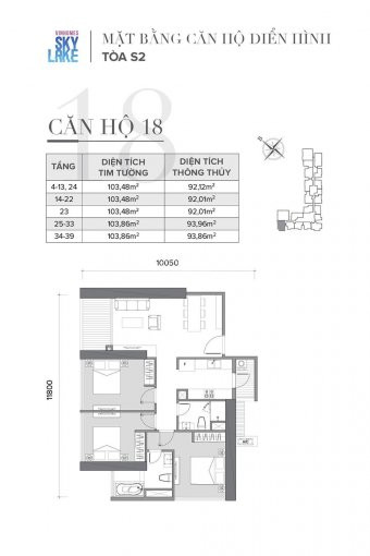 Căn Góc 3 Ngủ, 2wc, 103m2 Vinhomes Skylake, Giá: 4,5 Tỷ Lh: 0919128298 1