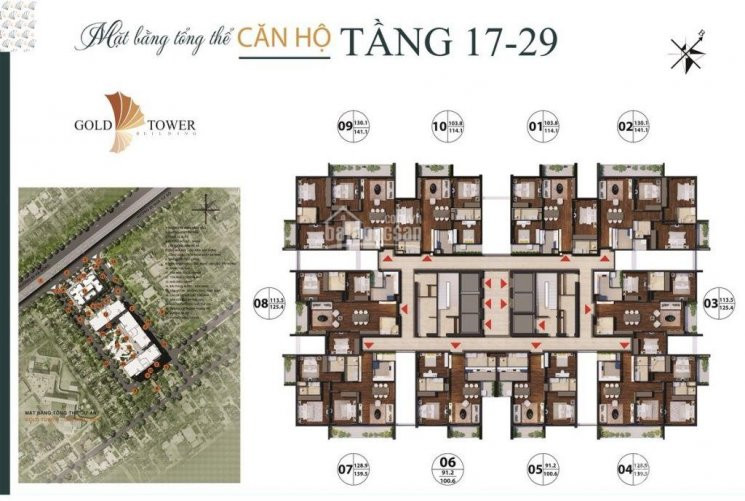 Cắt Lỗ Căn Chung Cư 125m2, 3 Pn, 2 Vệ Sinh Tòa Gold Tower Tầng đẹp, Thiết Kế Rất Thoáng Và Sang 1