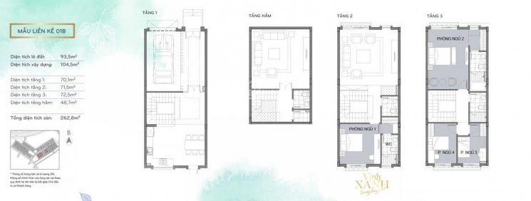 Chính Chủ Bán Lại Nhà Liền Kề đông Nam, Thạch Thảo 2 (tt02-03), 93,5m2 Vinhomes Green Bay, 19,8 Tỷ 5