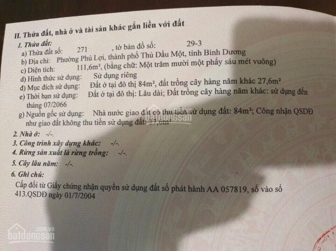 Chính Chủ Bán Nhanh đất Mặt Tiền Buôn Bán Kinh Doanh Phú Lợi - Ngang 6m 2