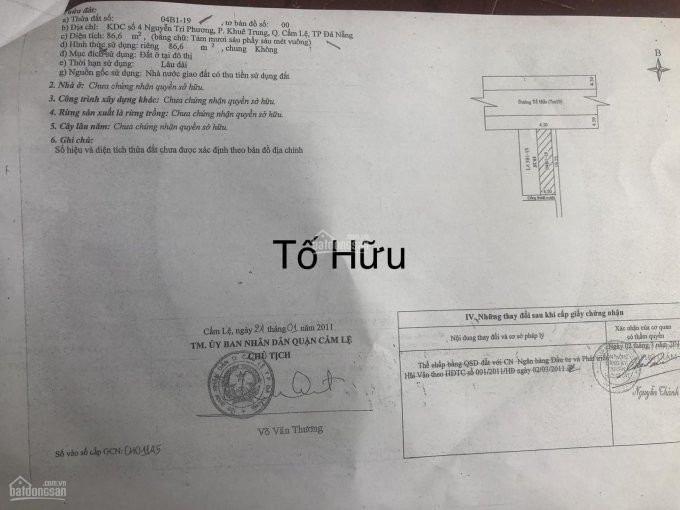 Chính Chủ Bán Nhanh đất Mặt Tiền đường Tố Hữu- Rẻ Nhất - Vị Trí Kinh Doanh- Dt:866m2 Lh:0906525299 1