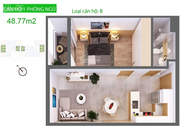 Chính Chủ Bán Nhanh Gấp 1 Phòng Ngủ B10 View Quận 1 Tại Dự án Aurora Residence Bến Bình đông Chỉ 157 Tỷ Tầng Trung 2