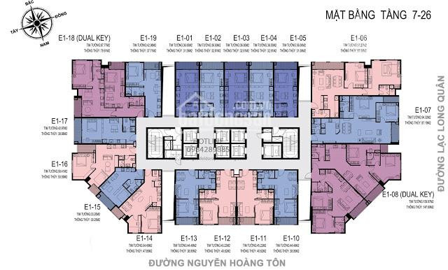 Chính Chủ Bán Nhanh Lỗ 300tr, Cc Eldorado Tân Hoàng Minh, 1611-e2: 68,8m2 & 1606-e1: 87,4m2, 45tr/m2 O977-989-348 2