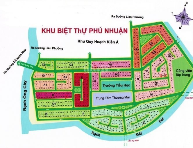 Chính Chủ Bán Nhanh Lô Biệt Thự Giá Tốt Dự án Phú Nhuận, Quận 9, Lô B, Hướng đông Nam, Giá 45 Tr/m2 1