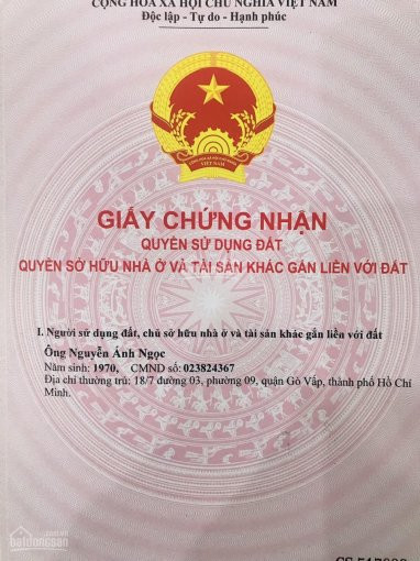 Chính Chủ Cần Bán Nhanh Lô đất Thổ Cư Tại Thuận Giao - Thuận An - Bình Dương - Lh 0917757596 1