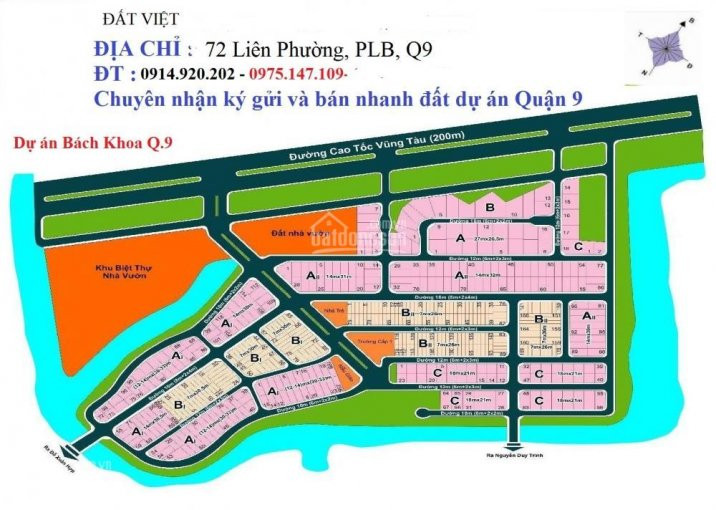 Chính Chủ Cần Bán Những Nền đất Sổ đỏ Dự án Bách Khoa, Phú Hữu, Q 9, Sản Phẩm đa Dạng Giá Thực 1