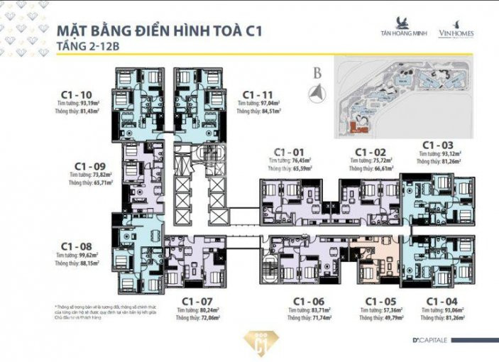 Chính Chủ Cần Chuyển Nhượng Căn Hộ 3pn Tại Tòa C1 Vinhomes D'capitale 3