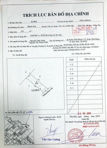 đất Tx Phú Mỹ Br - Vt 11x47m (515m2) 4