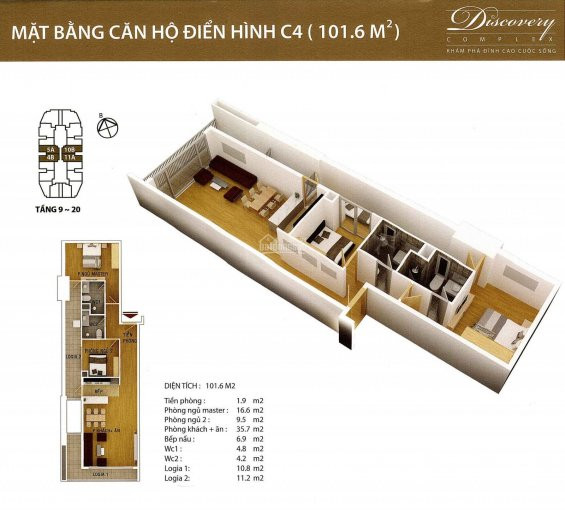 Duy Nhất 01 Suất ưu đãi Giảm 5% Chỉ 2,85 Tỷ Căn Hộ 92m2, 2pn Tại Cc Discovery Complex 302 Cầu Giấy 2