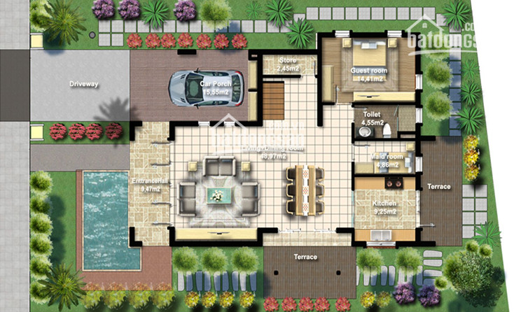 Gia đình Cần Tiền Bán Căn Biệt Thự B3 Xanh Villas 230m2x3 Tầng, Mt 10m, Hướng Tb, Giá 7 Tỷ 4