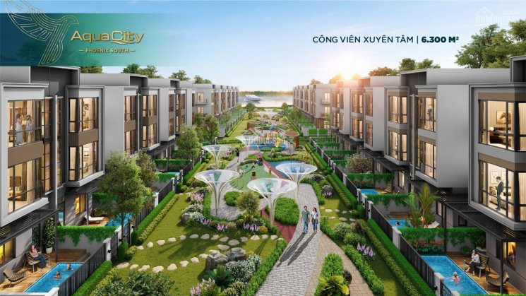 Hót Hòn Họt Căn Góc Nhà Phố Aquacity Trực Diện Công Viên, Diện Tích 97,5m2 Giá Chỉ 59 Tỷ 5