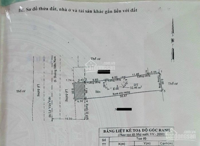 Mặt Tiền đường Hoàng Hữu Nam, 8x35m, 25 Tỷ 1