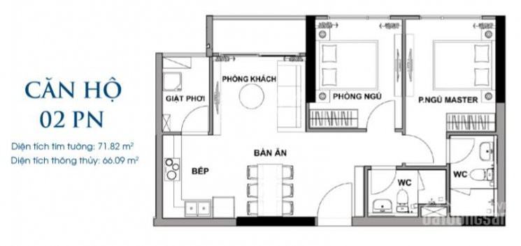 Tầng 4-27 View Q1, Chiết Khấu 4%, The Rivana 2pn-71m2- 31triệu/m2,trả 25/tháng,vay 0 Lãi 18 Tháng 1