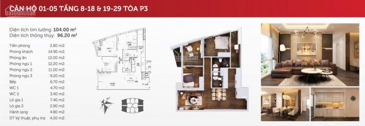 Tôi Cần Bán Gấp Căn Hộ 3 Phòng Ngủ Dt 96m2 Tầng 18 Căn Số 05 Tòa P3 đã Nhận Nhà ở được Ngay 2