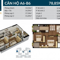 Căn Hộ 78m2 Bàn Giao Thô Cuối Cùng Của Việt đức Complex, Giá Hợp Lý 24 Tỷ Có Thương Lượng, Cửa Tn