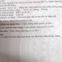 Chính Chủ Bán Nhanh đất Mặt Tiền đường An Thượng 20 - Khu Phố Tây An Thượng, Ngũ Hành Sơn Dt: 105m2, Giá: 7,9 Tỷ