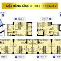 Có Nhu Cầu ở Ngay - Chọn Ngay Căn Hộ 78m2 Tòa Phoenix 2 Thanh Toán: 2,44 Tỷ Sở Hữu Ngay