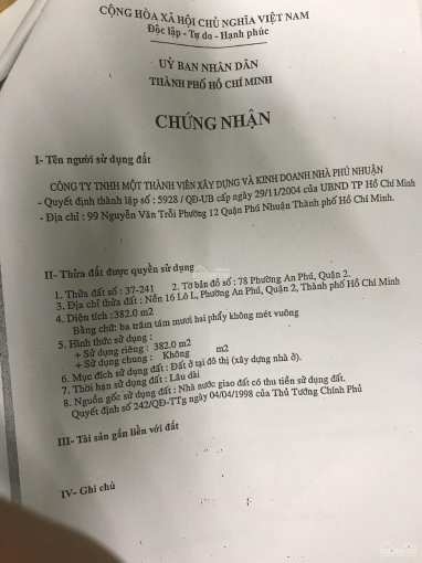 Bán đất Xây Biệt Thự Khu Sông Giồng An Phú Quận 2 View Sông Dtcn 696 M2 Giá 120tr M2 0933834052 2