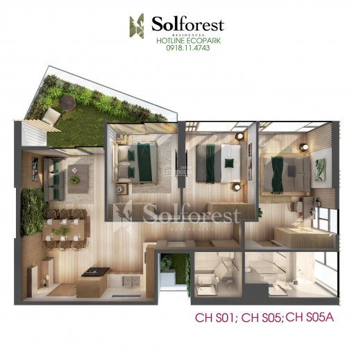 Chính Chủ Bán Nhanh Căn 01 Ban Công Rộng Tầng 10 Solforest - Tt 10% Nhận Nhà - Htls/85% + 5 Chỉ Vàng Lh 0918114743 1