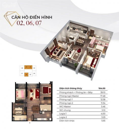 Chính Chủ Bán Nhanh Căn Hộ 104m2 - 3pn đầy đủ Nội Thất View Svđ Mỹ đình Thanh Toán 30% Nhận Nhà, 70% đóng Sau 2 Năm 1