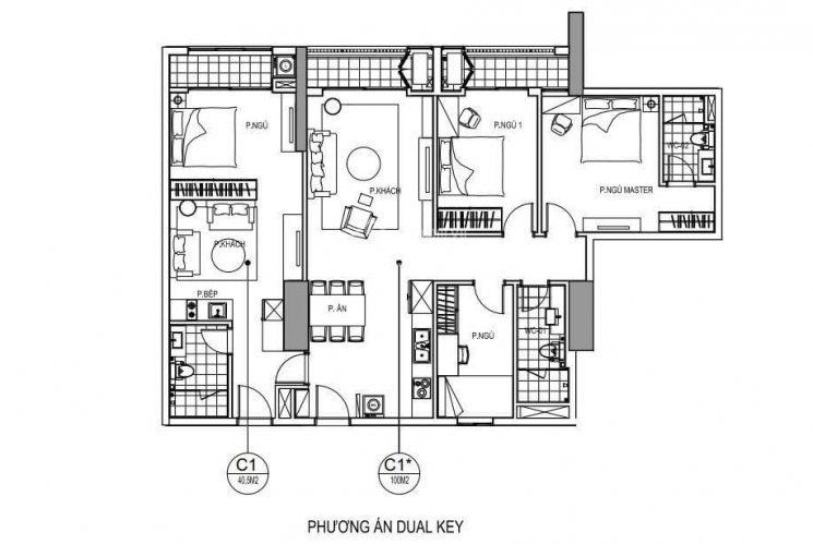 Chính Chủ Bán Nhanh Căn Hộ Kép 2 Cửa Chính Dualkey Dt 135m2 Gồm 3pn + 1 Studio Thanh Toán 30% (11 Tỷ) Nhận Nhà 1