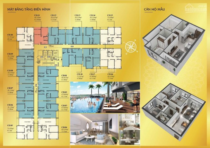 Chính Chủ Bán Nhanh Ch Goldora Plaza Giá Chủ đầu Tư: 2tỷ535 (2pn, 2wc) Nhà Mới Hoàn Thiện Nt Cơ Bản Lh: 0855548097 5