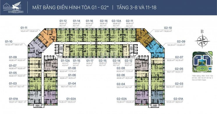 Chính Chủ Bán Nhanh Lỗ 300tr, Cc Sunshine Garden, 1616 (93,7m2)& 1505 (93,7m2)& 1808 (77m2) Giá 25 Tỷ (0355838882) 1