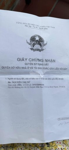 Chính Chủ Cần Bán Căn Nhà Nát Có Sổ Hồng 1