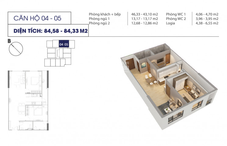 Chính Chủ Cần Nhượng Lại Suất Ngoại Giao Chung Cư Viễn đông - Số 1 Giáp Nhị - Hoàng Mai 2pn 2vs 2