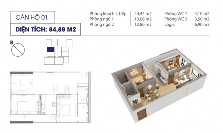 Chính Chủ Cần Nhượng Lại Suất Ngoại Giao Chung Cư Viễn đông - Số 1 Giáp Nhị - Hoàng Mai 2pn 2vs 4