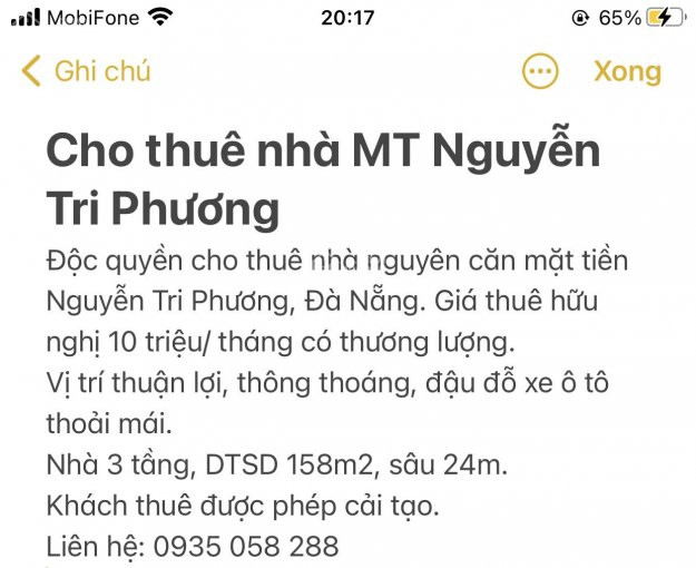 Chính Chủ Cho Thuê Nhanh Nhà Mt Nguyễn Tri Phương 1