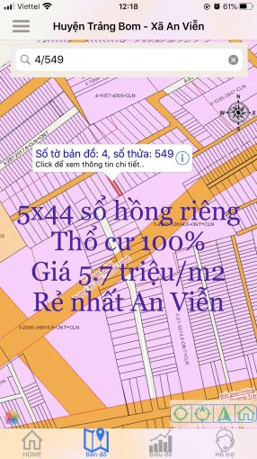 Chủ Gửi Bán Lô đất Rẻ đẹp Nhất An Viễn Trảng Bom đnai 1