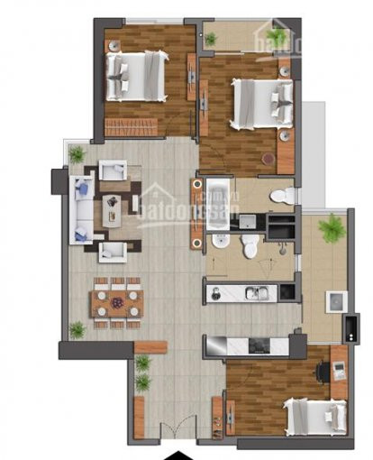 Chung Cư The Link L5 - Ciputra, Căn 3pn 1067m2 View Sông Hồng Nội Thất Cđt, Ck 5%, Nhận Nhà Ngay 8