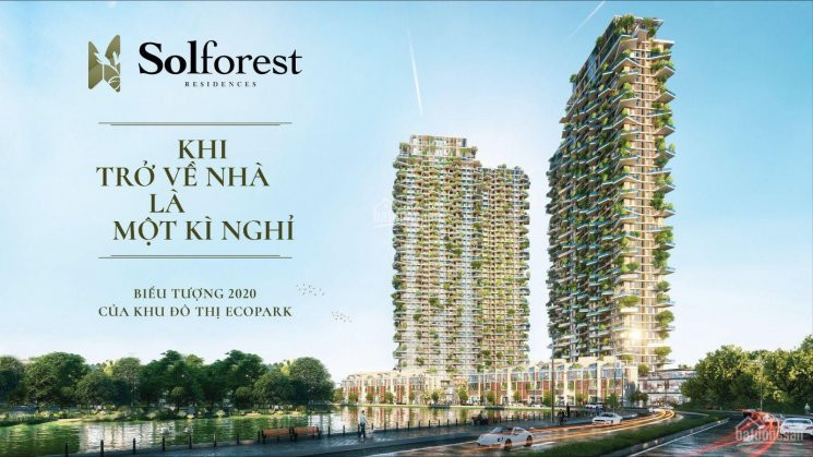 Duy Nhất Căn Ngoại Giao Studio Sol Forest Ecopark T5-t10 View Nội Khu, Biệt Thự đảo-0% Ls 30 Tháng 8