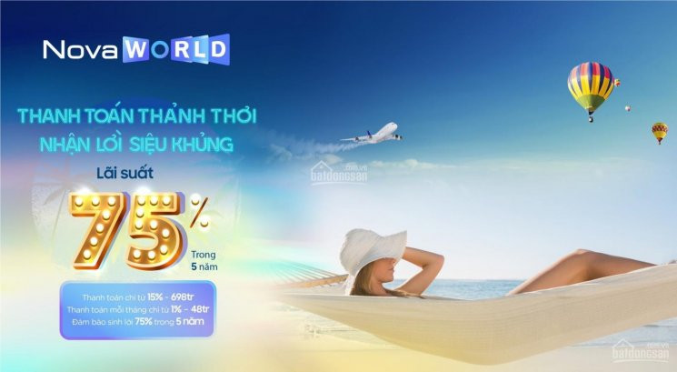 Nhà Phố - Biệt Thự Cam Kết Mua Lại Lãi Suất đến 16%/năm -nova World Phan Thiet - Hồ Tràm - Novaland 1