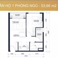 Căn 1 Phòng Ngủ Riêng, 53m2 Millennium Quận 4 Nhà Có Bếp, Máy Lạnh, Rèm, Tủ Cho Thuê Giá 13 Triệu