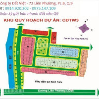 Chủ đất Cần Tiên Bán Nhanh Lô A đường 20m, Dự án Mẫu Giáo Trung ương 3, Quận 9