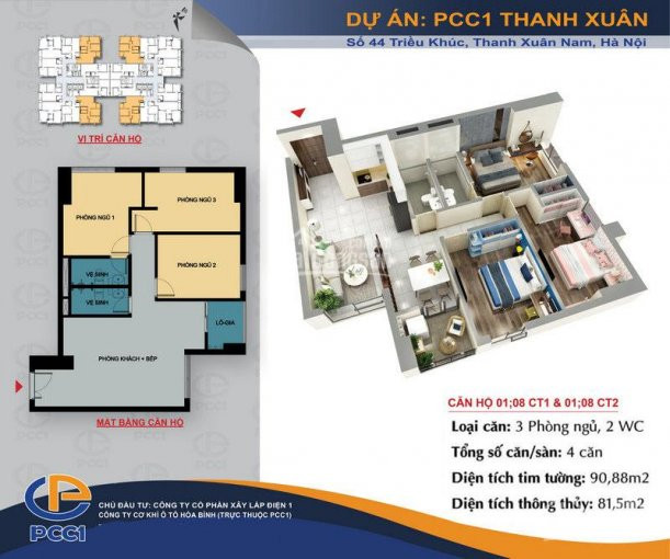 Suất Ngoại Giao Căn 81,5m Tầng Trung Cực đẹp, Ký Hợp đồng Cđt, Nhận Nhà Ngay Lh: 0988980469 7