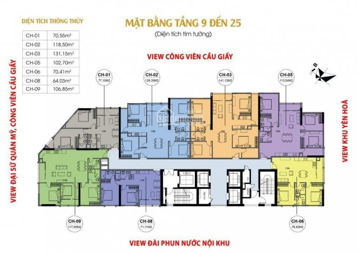 Bán Gấp Căn Hộ 4pn 138m2 View Trực Diện Công Viên Cầu Giấy Tây Tứ Mệnh Lh 0971389500 1