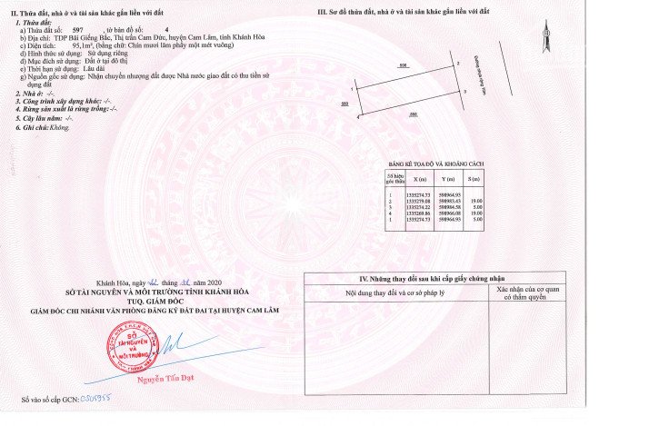 Chính Chủ Bán Nhanh đất Biển Bãi Dài, Giáp đường Lớn 40m, Liền Kề Trung Tâm Hành Chính Huyện Cam Lâm, Bao Sang Tên 8