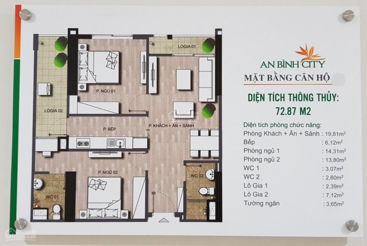 Chính Chủ Cần Bán Căn Hộ 2pn, 2wc, 73m2 Chung Cư An Bình City, Giá 26 Tỷ Lh: 0985575386 6