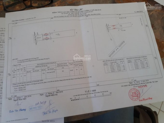 Chủ Bán đất Mặt Tiền Xã Tân Lập, Bắc Tân Uyên, Bình Dương Có 200m2 đất Thổ Cư 1