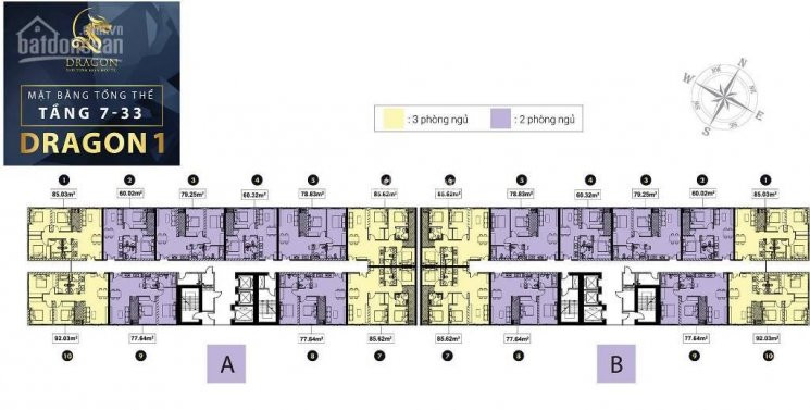 Dragon 1b Sang Gấp Căn Hộ 77,64m2 - Quý 2/2021 Nhận Nhà Thanh Toán Chỉ : 1,91 Tỷ đứng Tên Căn Hộ 1