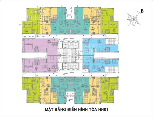 Nhà Mình Cần Tiền Nên Bán Gấp Căn 3 Ngủ Tòa Hh đã Có Sổ, Full Nội Thất Liền Tường, Giá 2450 Tỷ Bp 1