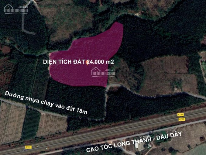 (trực Tiếp Chủ) 25000m2 Có 700m2 Thổđối Diện Kcn Lộc An,cách Sân Bay Long Thành 2km đường Vào 18m 2