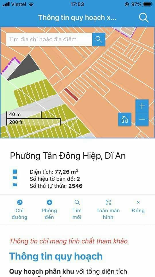 Bán đất Tân Đông Hiệp Dĩ An,lô 77m đường xe hơi 5m thông 5