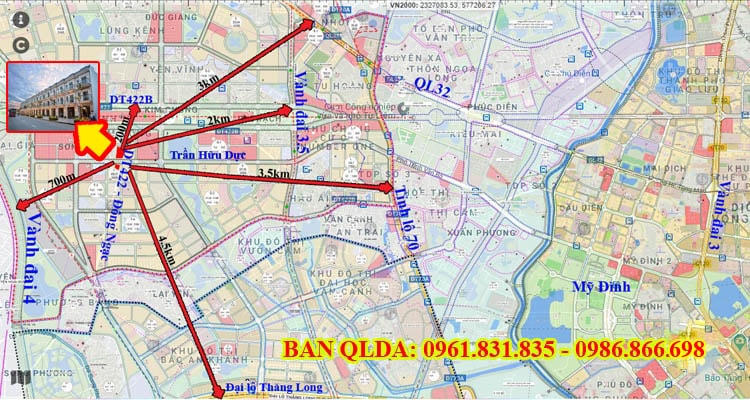 Bán đất đấu giá ngã 4 Sơn Đồng Hoài Đức mặt đường DT422 và Trần Hữu Dực - BAN QLDA 0961831835 2