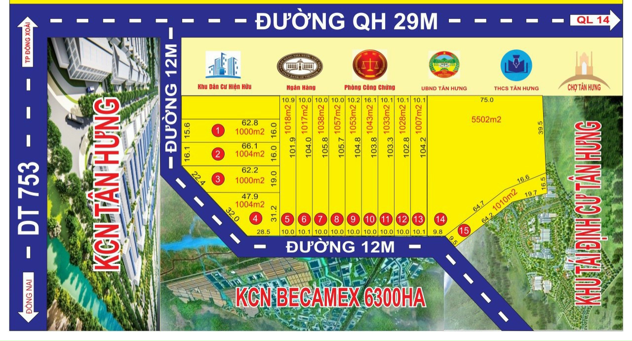 Cần bán Đất đường ĐT753, Xã Tân Hưng, Diện tích 1000m², 480 triệu  - LH: 0901605105 2